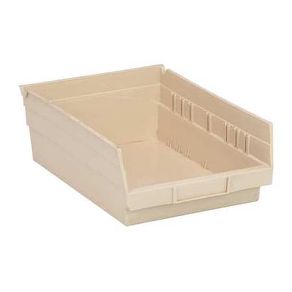 Quantum Mediacal QTM QSB107IV 11.62 x 8.37 x 4 in. Economy Shelf Bin, Ivory - 20 Count