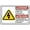 Warning Sign 5, variant on Bilingual Danger Men Working Above Impact Hazard Aluminum Tin Sign 12 x 8 Inches - Warning Sign for Home, Outdoor Garden, Construction, Warehouse, Safety Alert