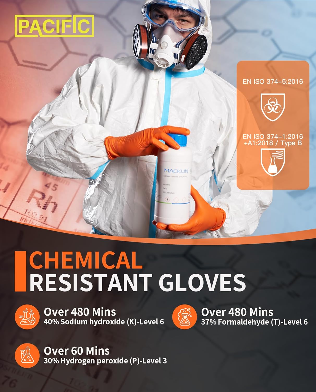 8-mil Nitrile Disposable Gloves, Extra Strength, Industrial Mechanic ...