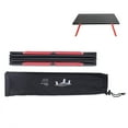 thumbnail image 2 of Outdoor Folding Table Mini Portable Lightweight Camping Table Aluminum Collapsible Table Roll Picnic Table, 2 of 5