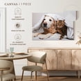 thumbnail image 5 of Elephant Stock Cozy Dog And Cat Wall Art - Horizontal Canvas Wall Art - Living Room Wall Decor - Animal Canvas - Gray And Beige Decor - 12" x 8", 5 of 8