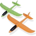 thumbnail image 1 of 17.5" Large Throwing Foam Plane, Durable Anti-collision Flight Mode Glider Plane, Outdoor Yard Sport Family Game Flying Party Favours Foam Airplane To, 1 of 5