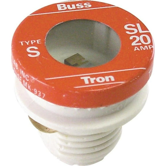Bussman BP/SL-20 20 Amp Tamper Proof Plug Fuses 3 Count