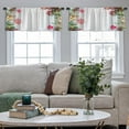 thumbnail image 4 of LALILO Kitchen Curtain Valance Christmas Decoration Christmas Rod Pocket Window Curtain 52"x 18" Set of 2, 4 of 5