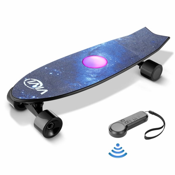 CAROMA Electric Skateboard Remote Control,350W Electric Longboard Adult Gift UK 
