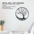thumbnail image 4 of Decoración Del árbol De La Vida, Decoración Del Hogar Negra, Mano De Obra Fina Simple, Metal Resistente Al óxido Para Interiores, 4 of 7