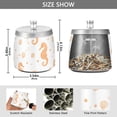 thumbnail image 2 of Yayeee Ashtray with Lid for Cigarette Smokeless Stainless Steel Home Ash Holder, White Seahorse, 2 of 7