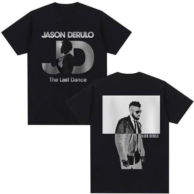 Jason Derulo The Last Dance World Tour 2026, camisetas gráficas Vintage para hombres, Camiseta gótica de algodón de manga corta de Hip Hop, ropa de calle