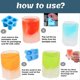 thumbnail image 2 of Keepaty Paquete de 2 Bandejas de Cubitos de Hielo de Silicona 4 Bandejas de Cubitos de Hielo Grandes para Bar de Verano Fiesta Cerveza Bebidas de Hielo Accesorios (rojo + Azul). Afortunado Sencillez, 2 of 5