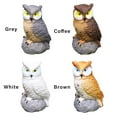 thumbnail image 2 of 4 Pcs Statue de Hibou de Jardin Ornements d'Art Figurine d'Oiseau Miniature en Résine pour Cour Pelouse, 2 of 10