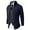 Navy Blue, variant on Iceglad Mens Long Sleeve Stand Collar Cardigan Sweaters Button Down Cable Knitted Sweater
