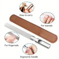 thumbnail image 6 of MAGIC ARMOR Stainless Steel Nail File with Anti-Slip Handle and Leather Case, Double Sided and Files Nails Easily for Men and Woman, 6 of 6