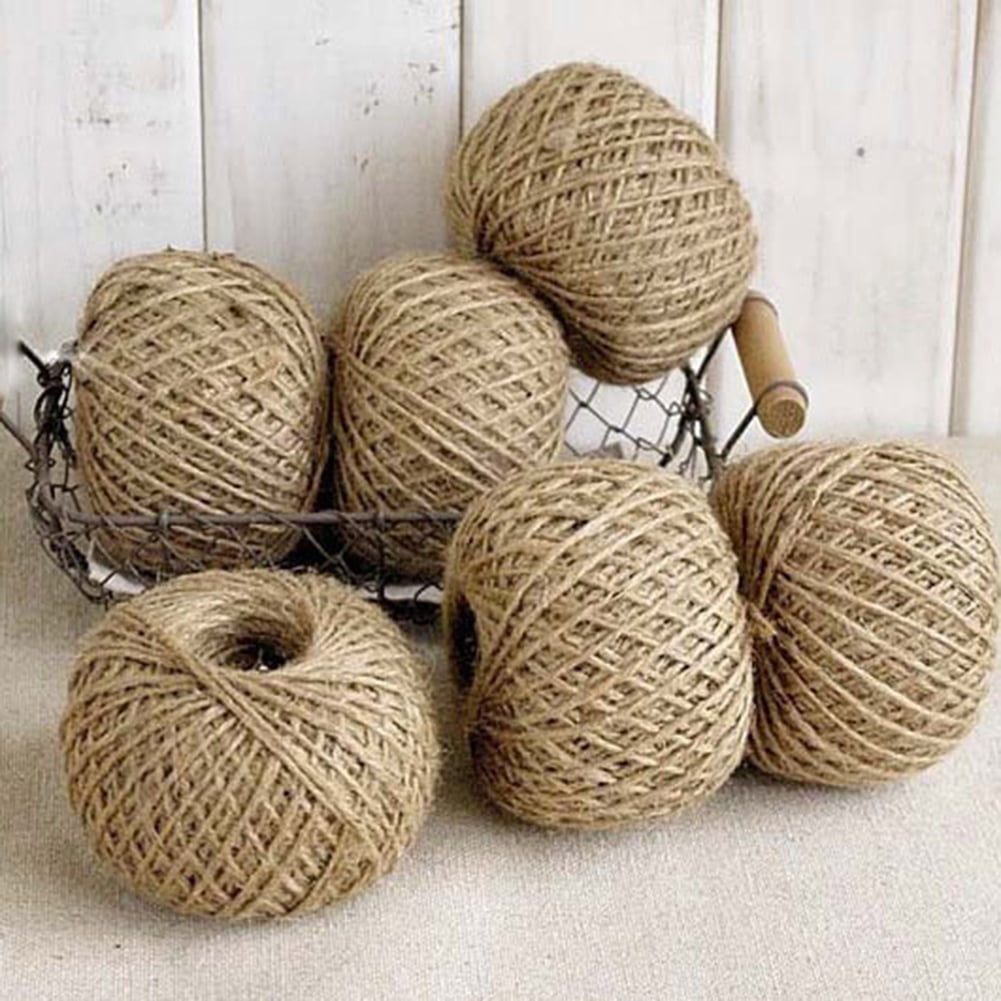 1 Roll 30m Twisted Burlap Jute Twine Rope Thick Natural Hemp Cord Sisal Ropes 