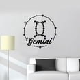 thumbnail image 3 of Gemini Twin Symbol Air Sign Gemini Zodiac Sign Astrological Chart Symbol Constellation Vinyl Wall Art Wall Sticker Wall Decal Home Room Wall Office Living Room Wall Decoration Decal Size (10x10 inch), 3 of 3
