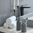 thumbnail image 4 of Mainstays Soft Touch Toothbrush Holder, Rubber coated ceramic, 1 toothbrush holder holds toothbrushes and toothpaste, 4 of 4