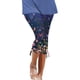 thumbnail image 2 of ICHUANYI Clearance Women's Summer Casual Drawstring Printed Cropped Pants(Navy, XXL) ICHUANYI WER2023080802619, 2 of 5