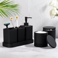 thumbnail image 2 of Set de accesorios de baño YMXYJM 6 piezas negro mate, 2 of 7