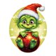 thumbnail image 1 of Decoración navideña Suministros para manualidades Árbol de Navidad Diseños de dibujos animados Monstruo verde Adornos colgantes Decoraciones, 1 of 4