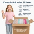 thumbnail image 2 of BILLIONHATS 72 Pieces Wholesale Bulk Girls Cotton Colorful Panties Underwear Children, Mixed Assorted Sizes 4-14, 2 of 8