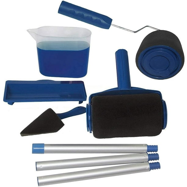 Paint roller with reservoir outlet
