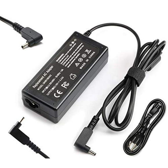 19V 3.42A 65W AC Charger Replacement for Acer Chromebook R11 R15 CB3-532 CB3-131 CB5-132T CB5-571 C720 C720P-2625 C740; fit PA-1450-26 PA-1650-80 N15Q9 N16P1 N15Q8 A13-045N2A A11-065N1A Power Cord