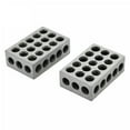 thumbnail image 1 of TFixol 2Pcs Matched Ultra Precision 1-2-3 Blocks 23 Holes Heat Treated Cross Drilling Machine Tool, 1 of 7