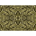 thumbnail image 1 of Ahgly Company Machine Washable Indoor Rectangle Transitional Metallic Gold Area Rugs, 5' x 7', 1 of 7