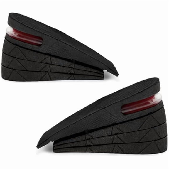 USBSO Height Increase Insoles 4 Layers, 1.2 to 3 Inches, Universal Non-Slip Air Up Shoe Lifts Half Shoe Inserts, Variable Height Increasing Taller Shoes with Air Cushion for Women and Men, 1 Pair