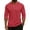 AH08_Red, variant on Resicozy 3/4 Sleeve Shirt Men Summer Solid Color Henley Neck Baseball T-Shirts Casual Loose Fit Tees T-Shirt Army Green S