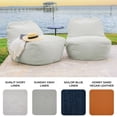 thumbnail image 4 of Big Joe Luft Outdoor Patio Chair, Lightweight Bean Filling, Outdoor Performance Linen, Sunday Gray, 4 of 8