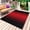 Black Red, variant on Burnt Orange Yellow Ombre Outdoor Rug for Patio/Deck/Porch, Non-Slip Large Area Rug 3 x 5 Ft, Contemporary Art Abstract Aesthetics Indoor Outdoor Rugs Washable Area Rugs, Camping Rug Carpet Runner