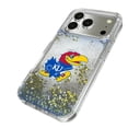 thumbnail image 2 of Kansas Jayhawks Linen Logo iPhone Glitter Case, 2 of 6