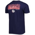thumbnail image 3 of Men's Russell Navy Gonzaga Bulldogs Athletic Fit Team T-Shirt, 3 of 3