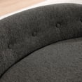 thumbnail image 5 of CQSXDA  Oversized Oval Dog Sofa Linen with Button-Tufted Backrest for Your Pet's Relaxation, Dark Gray, 5 of 8