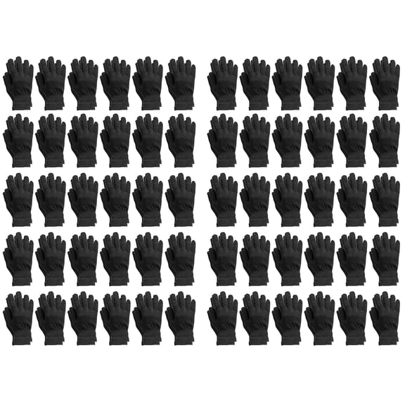 SOCKS'NBULK Wholesale Bulk Winter Magic Gloves Warm Brushed Interior, Stretchy Assorted Mens Womens