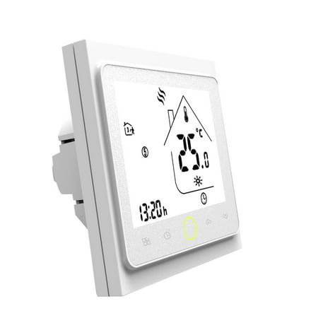 3A Water/Gas Boiler Heating Thermostat with Touchscreen LCD Display Energy Saving Smart Thermostat Temperature