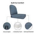 thumbnail image 6 of Covers&All Outdoor Sunbrella Seat/Back Cushion Set, 22 x 24 Inch Water, UV & Fade Resistant Patio Chair Cushions, High-Density 5" Thick Foam Deep Seat Cushions for Outdoor Furniture, 6 of 6