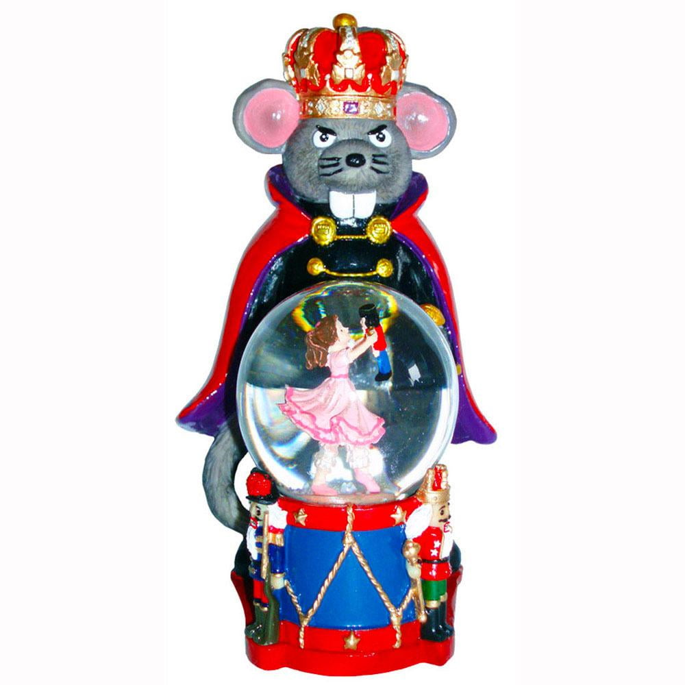 Mouse King Figurine with Clara Mini Snow Globe Fantastic Christmas
