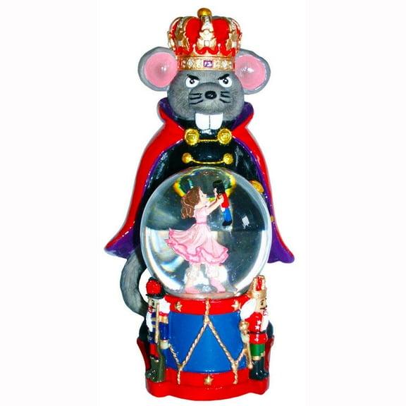 Mouse King Figurine with Clara Mini Snow Globe -Fantastic Christmas Gift by Nutcracker Ballet Gifts