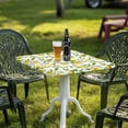 thumbnail image 3 of Square Table Cloth,Leopard Print Elastic Fitted Tablecloths for Picnic, Stretch Washable Patio Table Cover for Outdoor, Camping, Banquet and Parties, 3 of 6