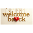 thumbnail image 1 of Welcome Back Banner Colorful Confetti Balloons Decorative Background Party Supplies Event Backdrop Celebration Welcome Banner Photography Props, 1 of 4