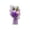 B004- Purple, variant on Artificial Flower, Artificial Flower Arrangement, Valentine's Day Gift, Valentine Decorations for Home, 6X4 Inch 3-Piece Sweet Pink Rose Carnation Flower Bouquet with Soft Pink