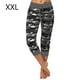 thumbnail image 4 of Mujeres Pantalones de yoga interior deportes al aire libre Pantalones recortados de ejercicio para correr con cordón ajustable Leggings de cintura ajustable Gimnasio Ropa gris XXL kenally OD003018-17, 4 of 7