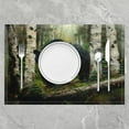 thumbnail image 2 of Black Bear Placemats Set of 4 Wild Animal Hunting Table Mats Rustic Country Farmhouse Place Mat for Kitchen Dining Table Party Decor Indoor Outdoor 18"x12" Non-Slip Easy to Clean, 2 of 4