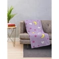 thumbnail image 3 of Usagi Blanket - Sailor Moon - Crescent Moon and Bunny Pattern Throw Blanket Summer Blanket Kawaii BlanketFather's Day, Thanksgiving, Children's Day, holiday gifts for children and family, 3 of 10