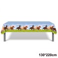 thumbnail image 1 of Figuras de Mini caballo para fiesta de cumpleaños, decoración de pastel de caballo de carreras, juguete de valla de Corral, Cowboy Cowgril, suministros de cumpleaños（Plata, 1 of 5