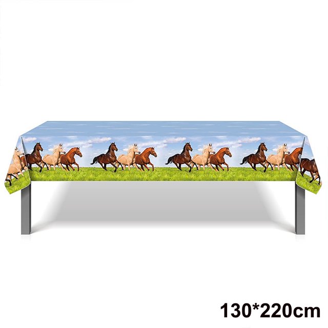 Figuras de Mini caballo para fiesta de cumpleaños, decoración de pastel de caballo de carreras, juguete de valla de Corral, Cowboy Cowgril, suministros de cumpleaños(Plata