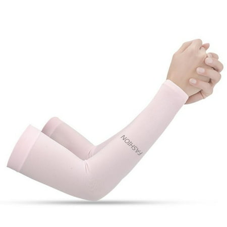 Miorin Under $5 Cooling Ice Silk Arm Sleeves Lightweight Sun Protection Arm Covers for Driving Cycling Running Outdoor Sports Multi Color Pack