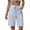 CBQ67-Blue, variant on Striped Faux Linen Shorts For Women Drawstring High Waisted Bermuda Shorts Summer Casual Loose Fit Bottoms With Pocket Sky Blue XL