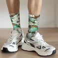 thumbnail image 6 of KLL Colorful Hawaii Palms Print Cool Socks Men's Women's Crew Socks Funny Crazy Novelty Stockings, 6 of 6